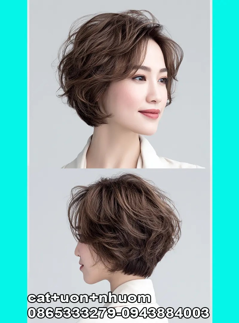 Kiểu tóc ngắn đẹp hiện đại mới nhất.