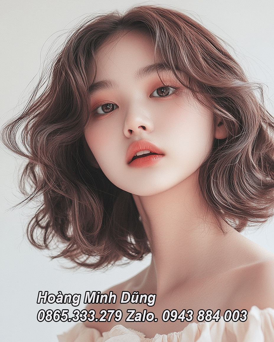 Tóc uốn sóng Hàn Quốc trẻ trung tại salon Gò Vấp